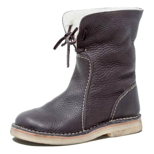 Frendorf | Wasserdichte Kalbsleder Stiefel mit Wollfutter