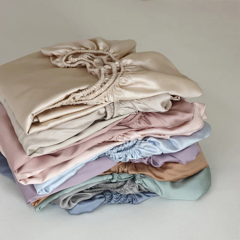 Frendorf | SilkDreams Mulberry Seiden-Bettlaken | Atmungsaktiv | Hypoallergen | Luxuriöse Bettwäsche für Ihr Zuhause