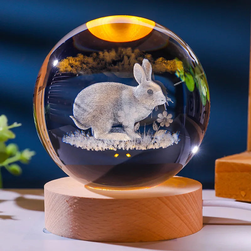 Frendorf | AstroLumea Zodiac Crystal Sphere | LED Nachtlicht | Deko & Feng Shui Inspiration