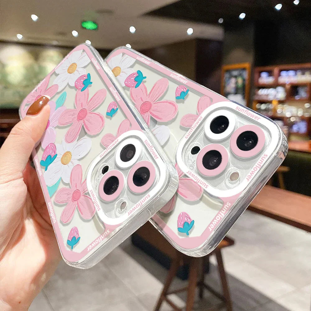 Frendorf | Blumenmuster iPhone Klarsichtschutzcase