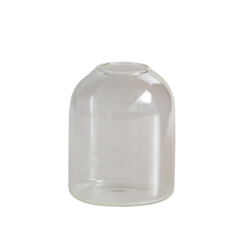 Farbenfroher Glas-Teelichthalter