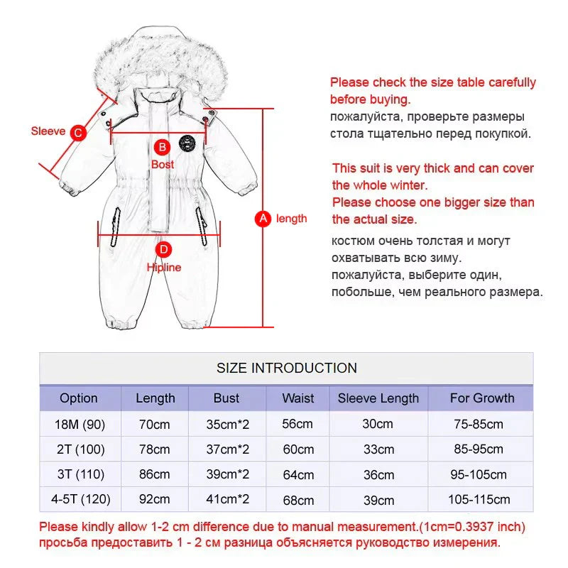 Frendorf Baby-Winteroverall Mila | 3-lagig, Wasserdicht und Gefüttert für maximalen Kälteschutz (75-115cm)