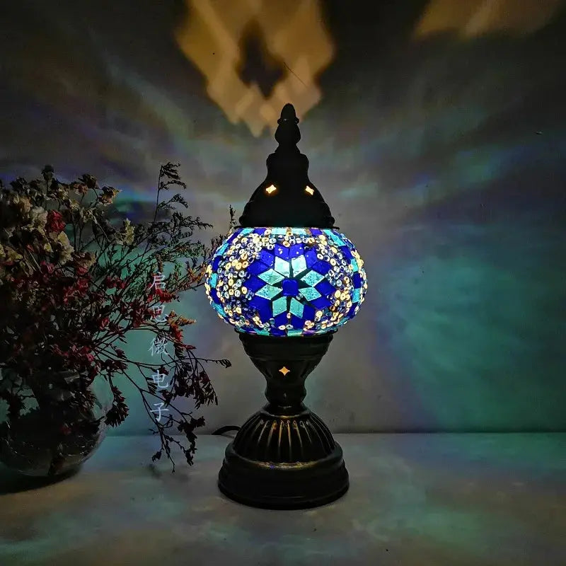 Frendorf | Sanftes Licht der Mosaik-Türkischen Lampe für eine warme Atmosphäre