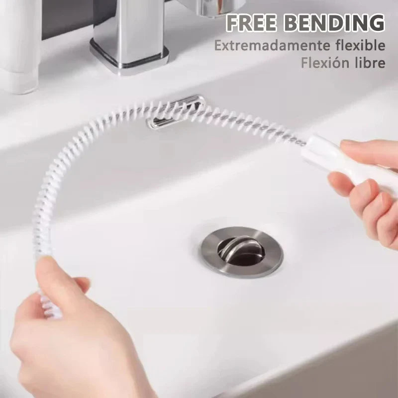 Frendorf | Drainova Rohrreiniger-Bürste | Flexibel & Wiederverwendbar | Für Bad & Küche | 45–65 cm