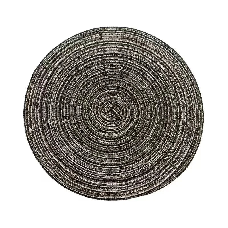 Placemats for Dining Table 1 PC,Heat-Resistant Placemats Stain Resistant Anti-Skid Washable PVC Woven Vinyl Tableware Mat,INS
