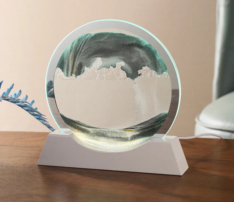 Bewegende Sand Tischlampe
