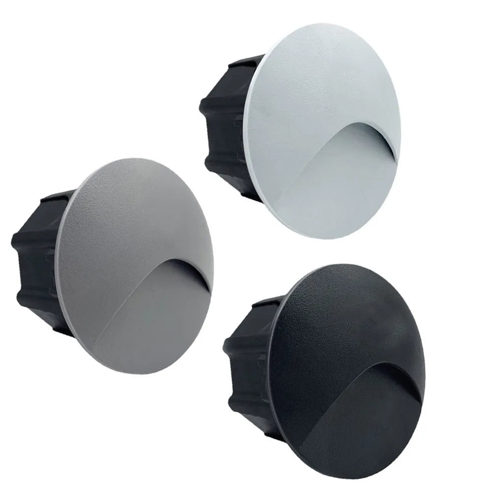 Moderne wasserdichte IP65 LED-Einbau-Wandlampe für Außenbeleuchtung - 3W eingebettete Stufen- & Treppenbalcony-Portalschlusslampe