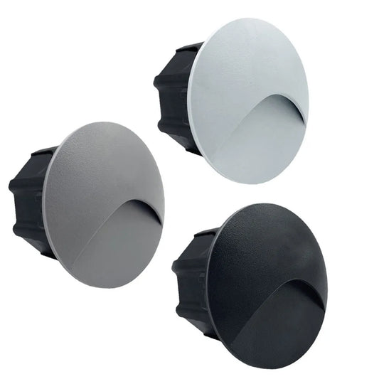 Moderne wasserdichte IP65 LED-Einbau-Wandlampe für Außenbeleuchtung - 3W eingebettete Stufen- & Treppenbalcony-Portalschlusslampe