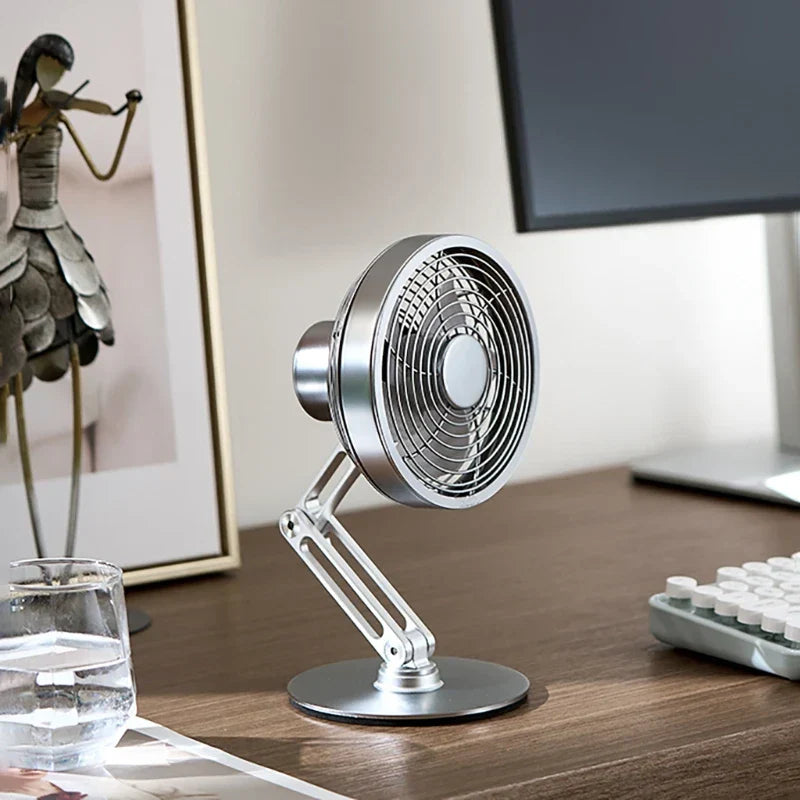Frendorf | Höhenverstellbarer Stand Kompakt Turbo Mini Tischventilator