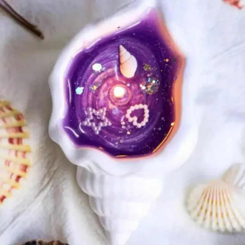 Frendorf | Handgemachte Meeresmuschel Seestern Aromatherapie Kerze