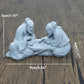 Miniatur Alter Fischer Schach Spielen Sand Steine Figur Aquarium Ornamente Feengarten Bonsai Steingarten Landschaft Raumdekoration