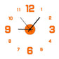 Kreative rahmenlose Wanduhr