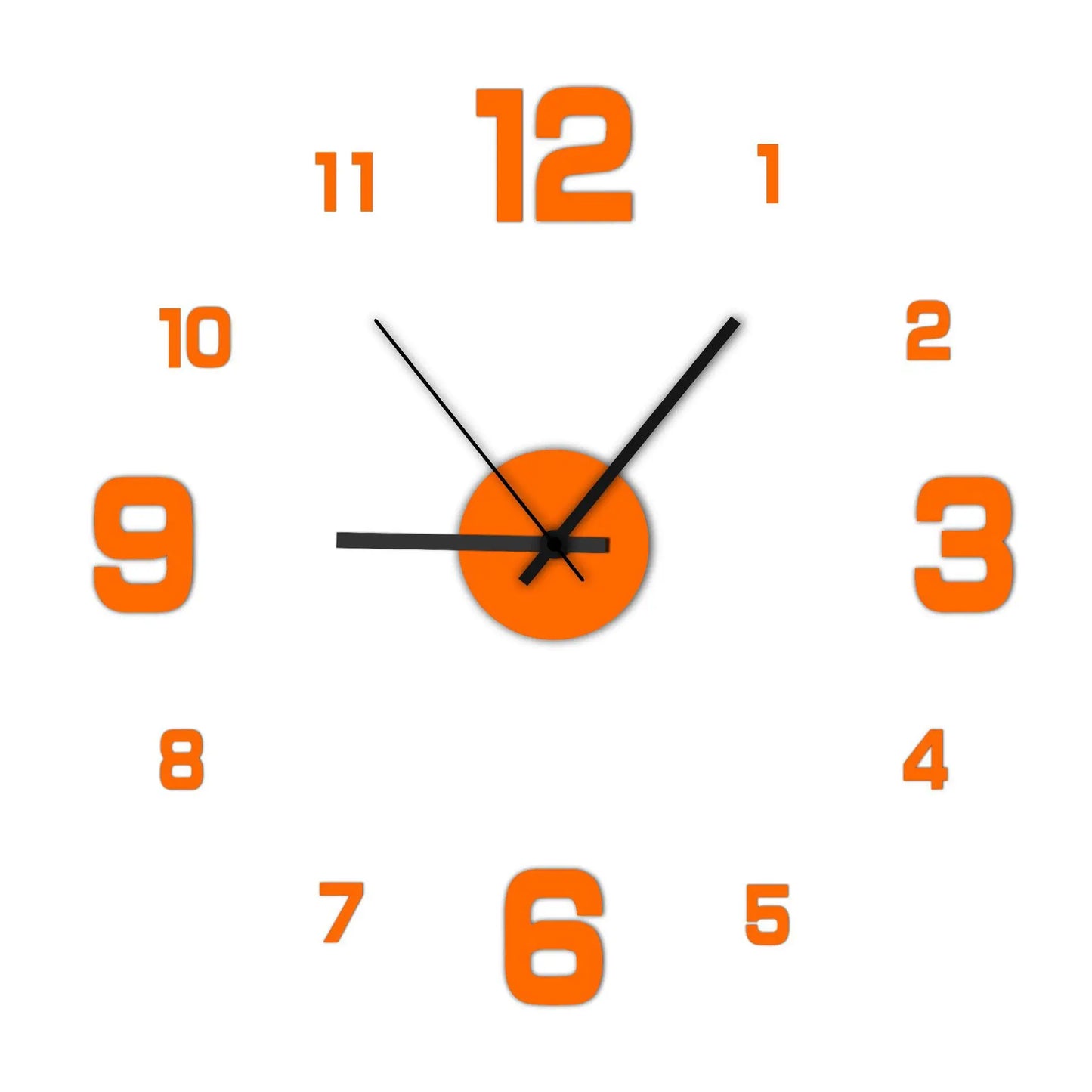 Kreative rahmenlose Wanduhr