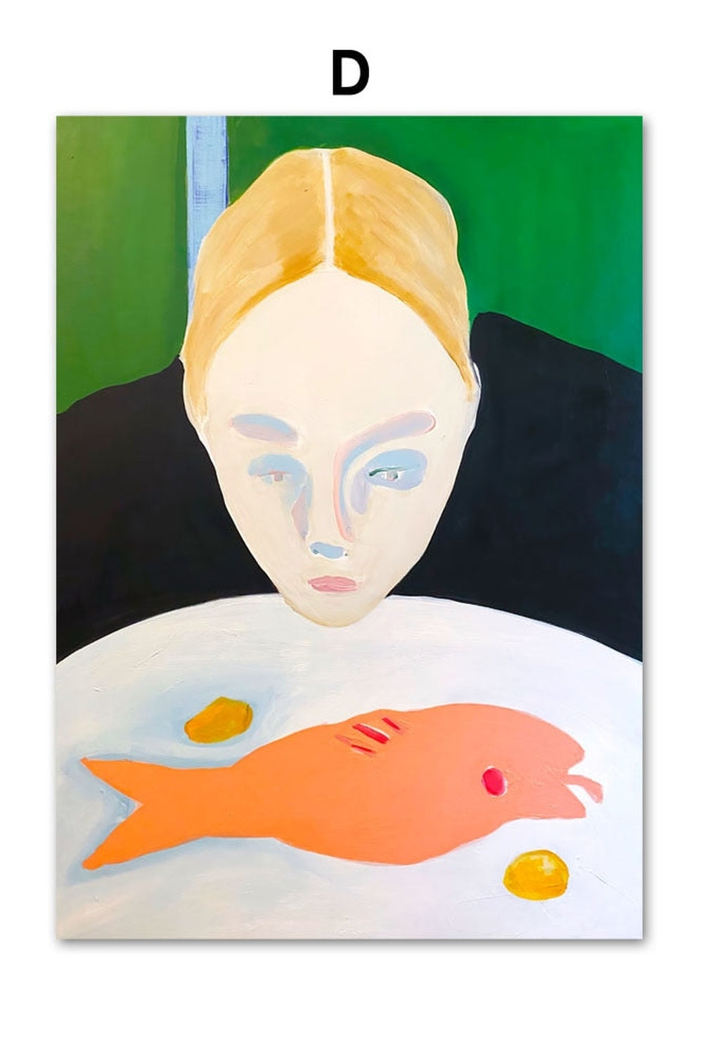 Abstract Frau Thema Leinwand Poster