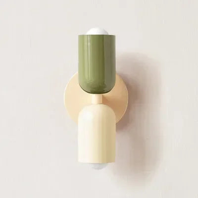 Nordic LED Wall Lamp Modern Minimalist Cream Double Head Lights For Living Room Bedroom Besides Study Indoor Decoration Fixture