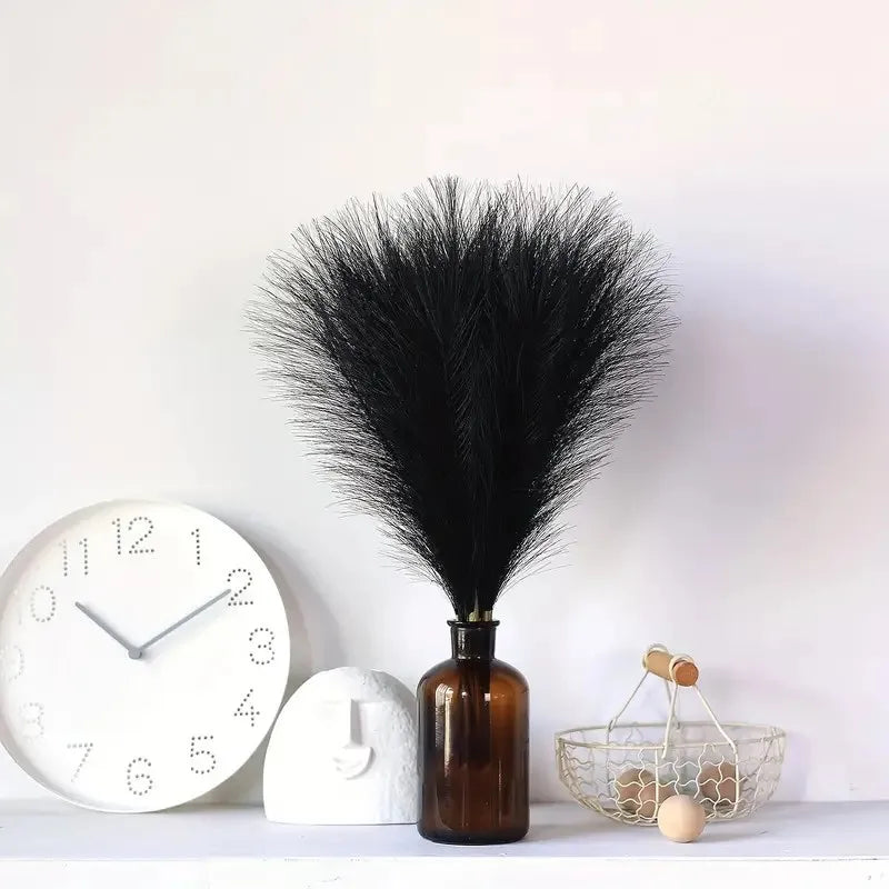 Frendorf | 10PCS Künstliches Weißes Pampasgras – 55CM Faux Plüschzweige für Bodenvasenfüllung, Hochzeit, Zuhause & Boho-Dekoration