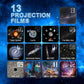 NEUE 13 In 1 Planetarium Galaxy Sternen Himmel Projektor Nachtlicht HD Stern Aurora Projektion Lampe Für Kinder Schlafzimmer Hause party Dekor
