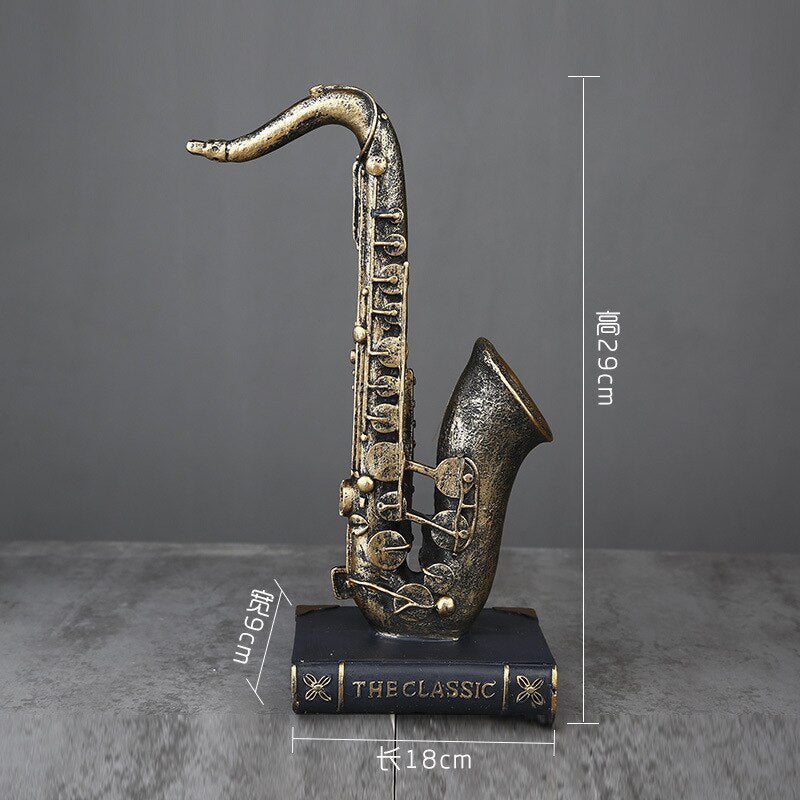 Kreative Rockband Musik Kunst Charakter Modell Statue Kreative Wohnzimmer Dekoration Wein Schrank Dekoration Harz Handwerk Liefert