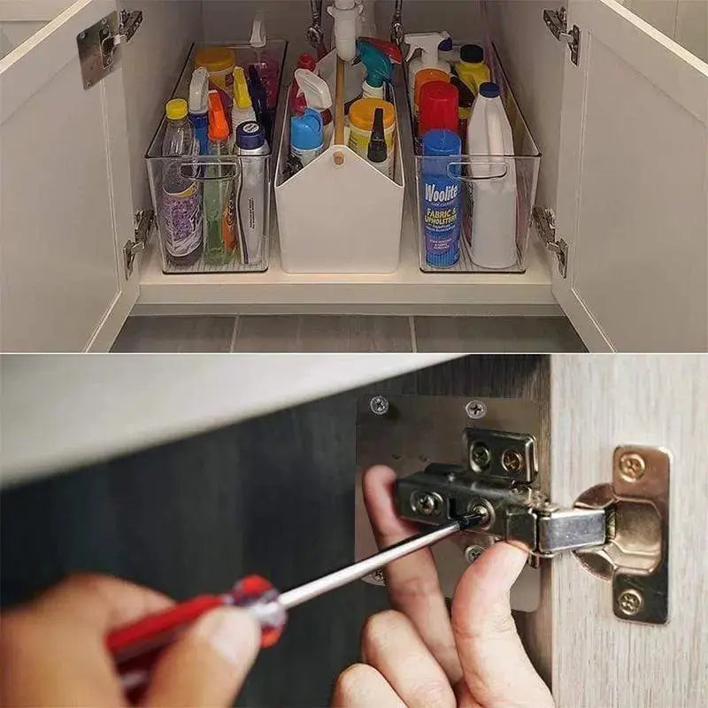 Frendorf | 2+2  | Scharnier-Reparaturplatten-Set [INKLUSIVE Schrauben]