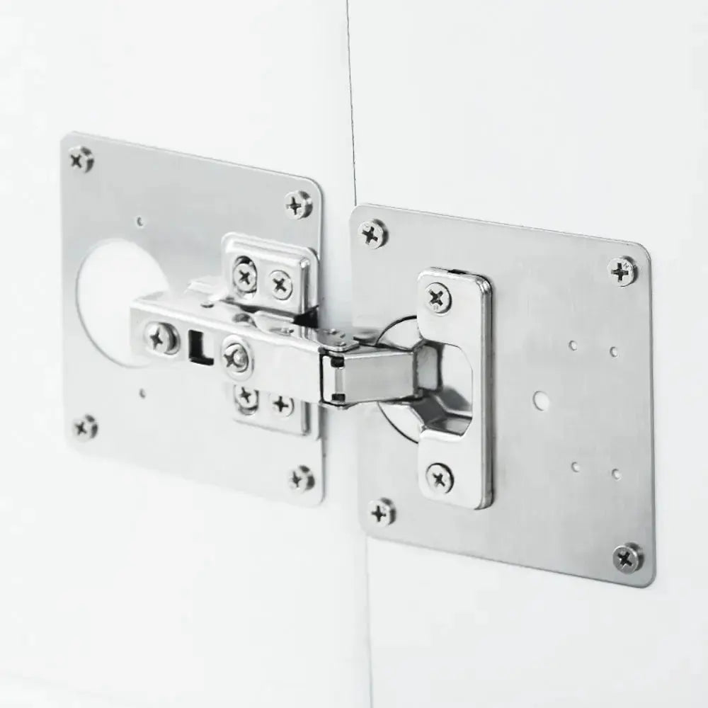 Frendorf | 2+2  | Scharnier-Reparaturplatten-Set [INKLUSIVE Schrauben]