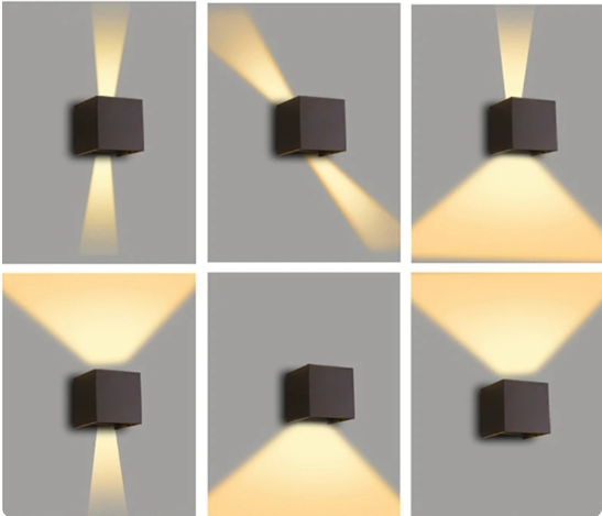 LED Cube Wandlampen | 1+1 Gratis | Moderne Außenbeleuchtung