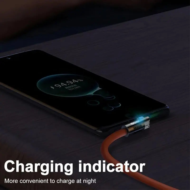 Frendorf | Schnellladefähiges langlebiges 120W drehbares USB-Datenkabel mit Steckverbinder