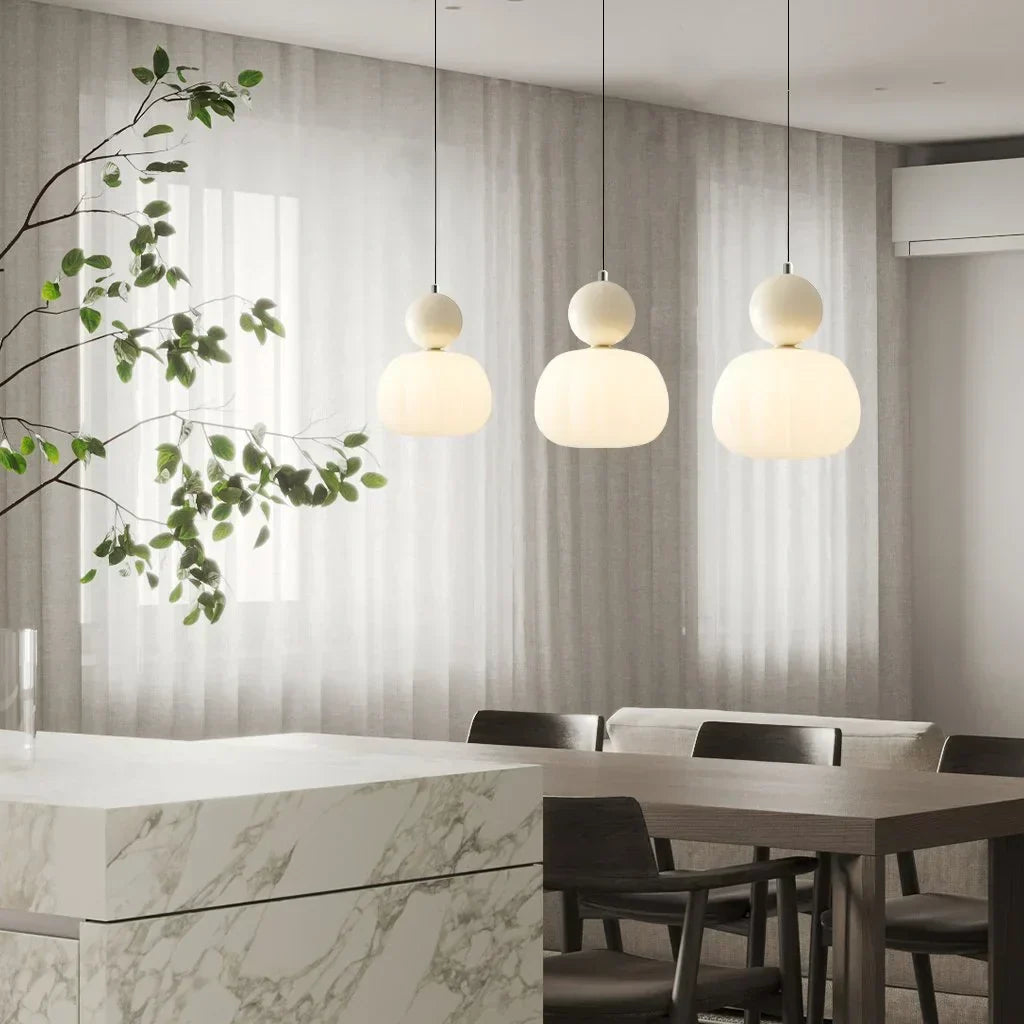 Frendorf | LumiDeco Creme Art Deco Pendelleuchte | Elegantes Design | Hochwertige Beleuchtung | Stilvolle Innenräume