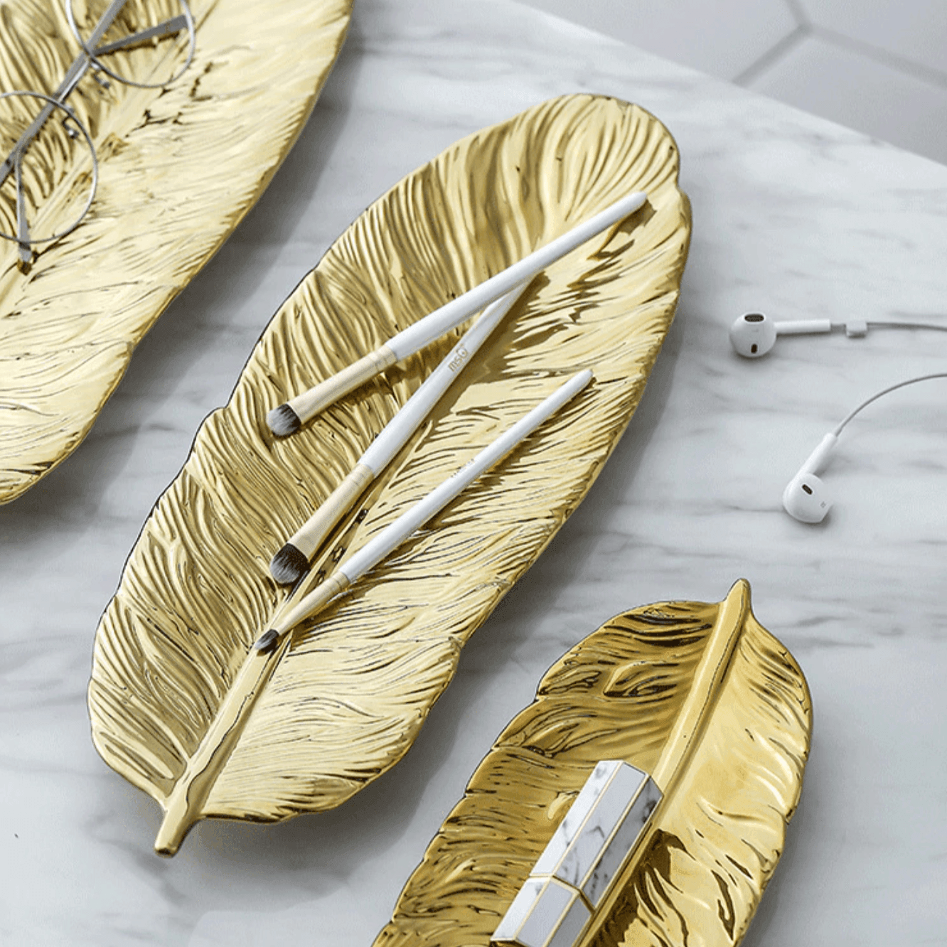 Frendorf | BananaPlatt Keramik-Bananenblatt-Platten | Dekorativ | Serviergeschirr