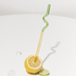 Frendorf | GlassLuxe Twist Glasstrohhalm Set | Bunte Trinkhalme | Nachhaltig & Wiederverwendbar | Für Cocktails & Smoothies
