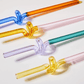 Frendorf | GlassLuxe Twist Glasstrohhalm Set | Bunte Trinkhalme | Nachhaltig & Wiederverwendbar | Für Cocktails & Smoothies