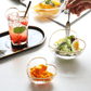 Frendorf | HeartGold Glasgeschirr Set | Herzform Schale & Trinkglas | Goldrand Design | Stilvolle Tischdeko