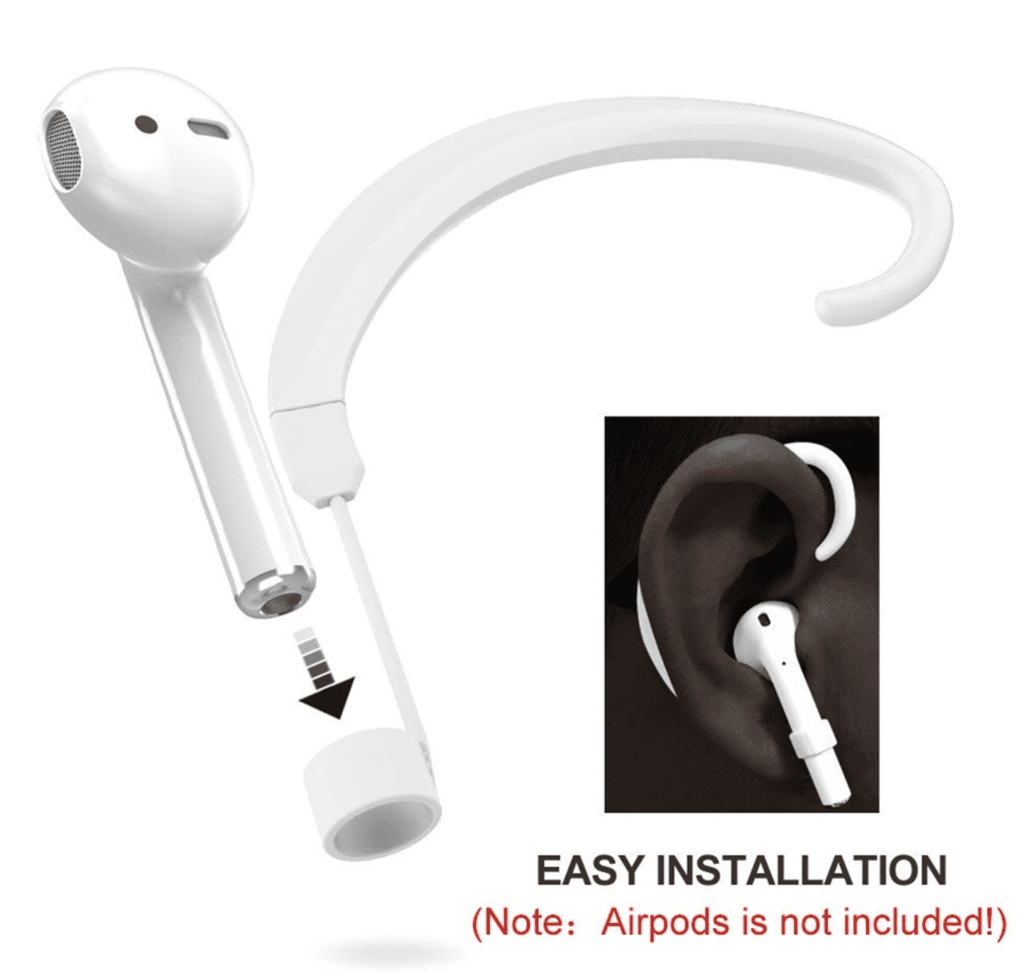 Frendorf | 1 Paar Tragbare Drahtlose Ohrhängende Haken Zubehör Halter für Airpods