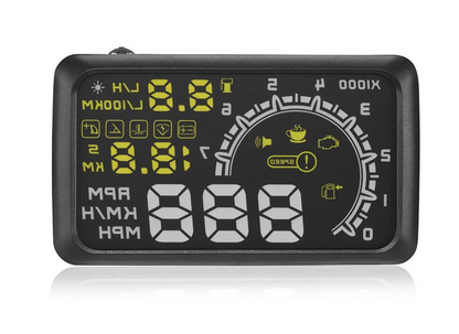 Frendorf | Auto-Head-Up-Display (HUD), 5,5-Zoll-Projektor, Geschwindigkeitskraftstoffwarnung, Kilometerzähler