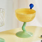 Wavy Weinglas und Globe