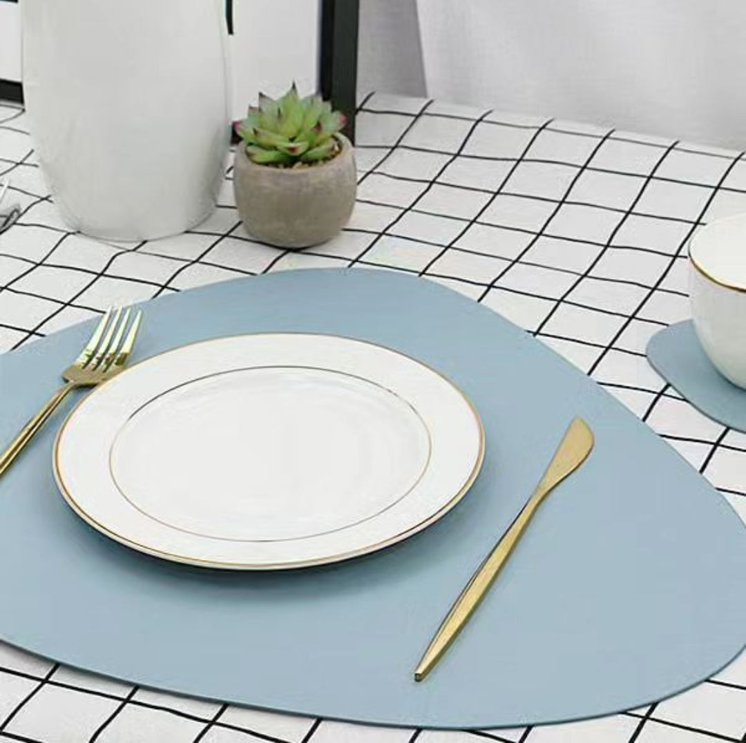 Frendorf | 12 Stück Leder Tischsets