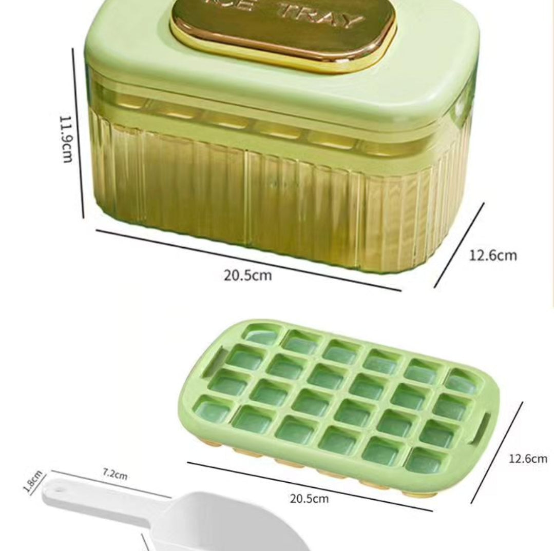 Frendorf | Mehrschichtige 48-Raster-Eiswürfelschale Box