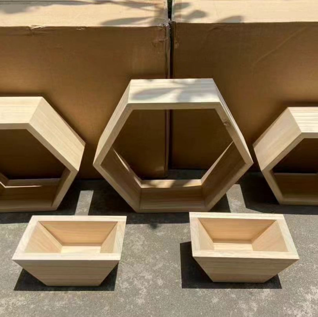 Frendorf | 5 in 1 Schwimmende Regale Holz