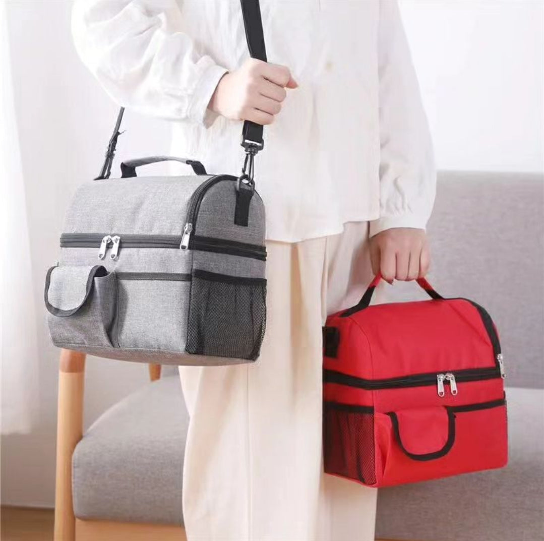 Frendorf | Kühltasche mit doppelten Fächern Kleine isolierte Tasche