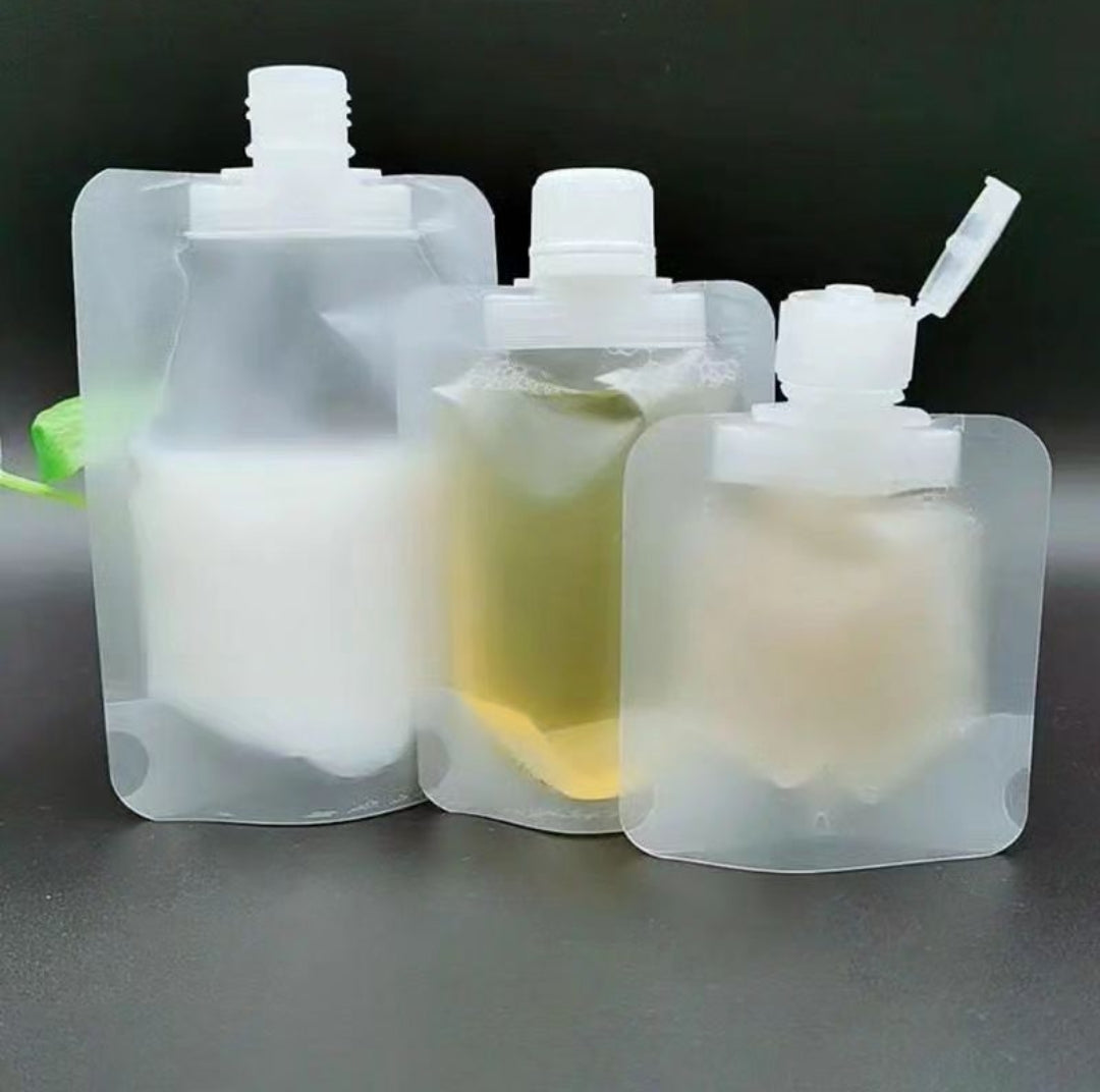 Frendorf | 3 Stück nachfüllbare Lotion Beutel mit Flip-Deckel