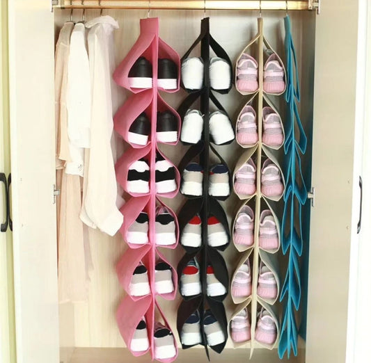 Frendorf | 12Grid hängender Kleiderschrank Organizer 4 Stück