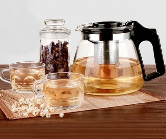Frendorf | 2L Glas Teekanne mit Sieb
