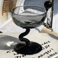 Wavy Weinglas und Globe