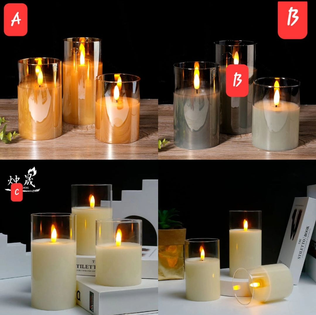 Frendorf | 3Pc rauchfreie Kerzen