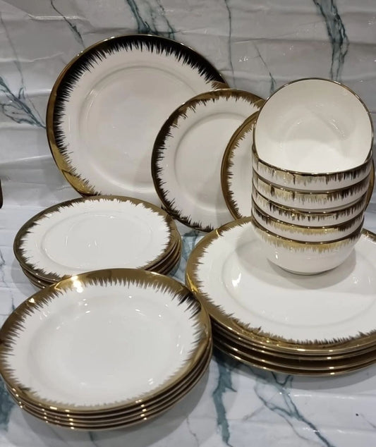 Frendorf | 24-teiliges Porzellan Dinner-Set