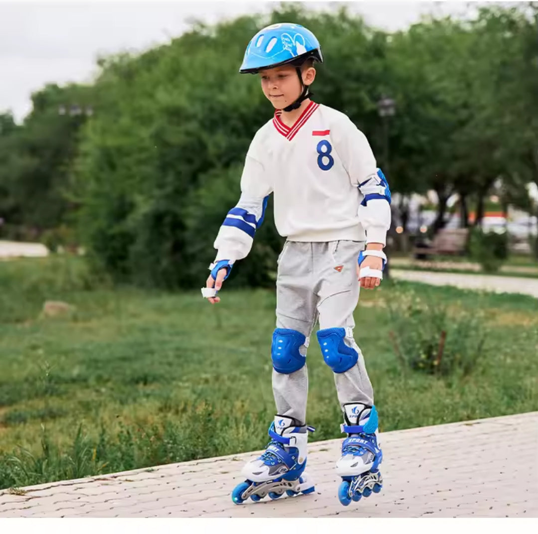 Skate Schuhe und Schutzausrüstung Set