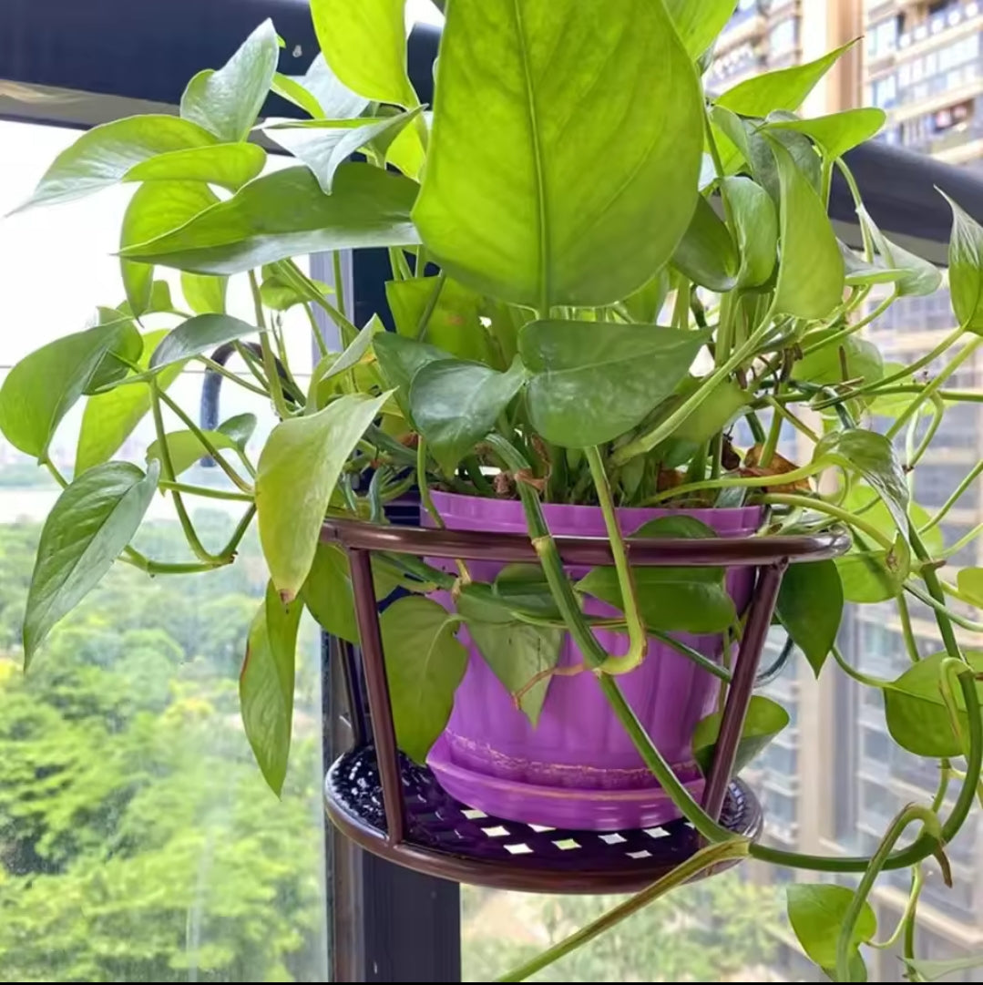 3Pc Über den Balkon BlumenTopfhalter SchwarzNov