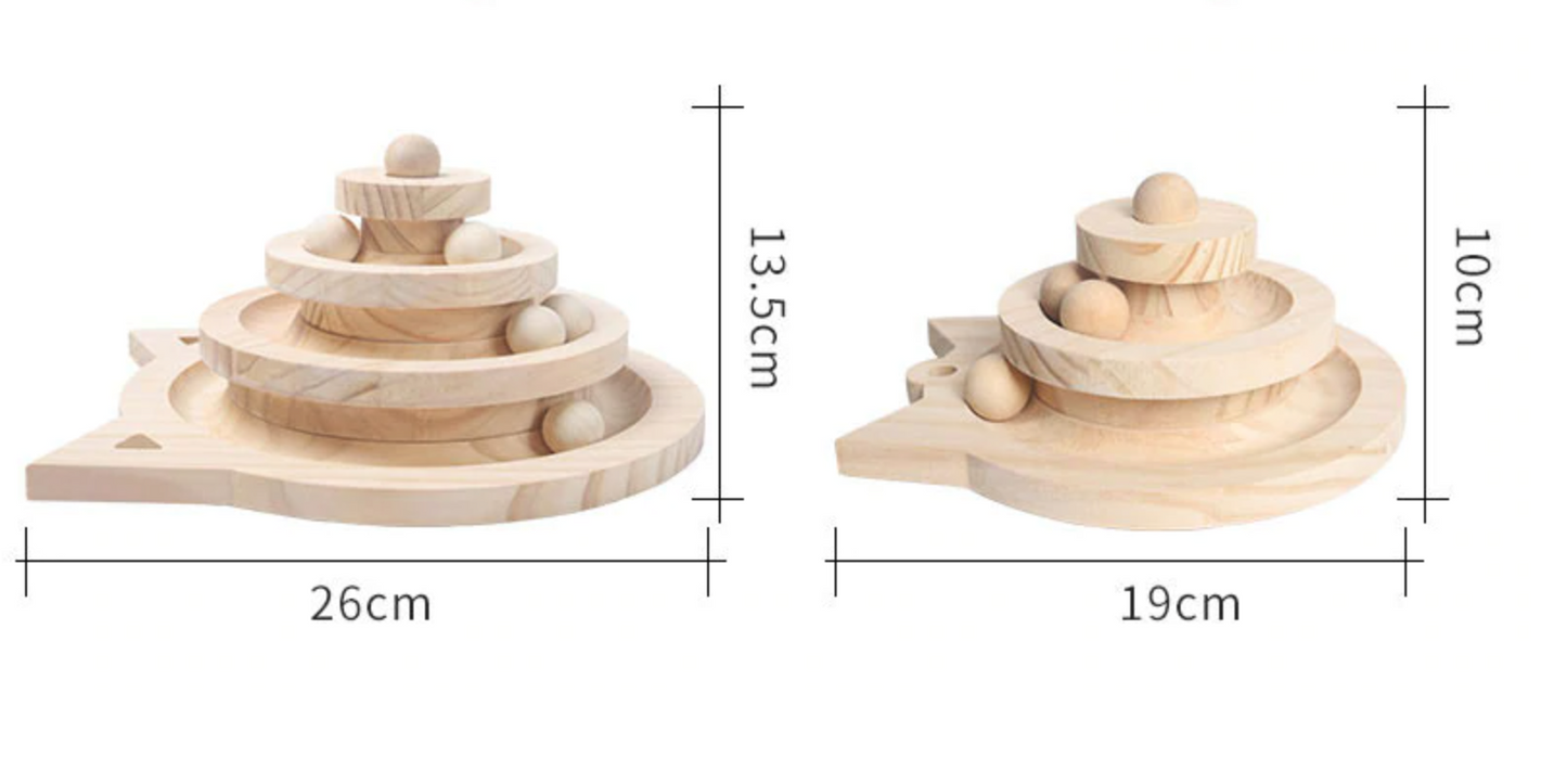 Frendorf |  Holzkugel & Laufbahn Katzenspiel