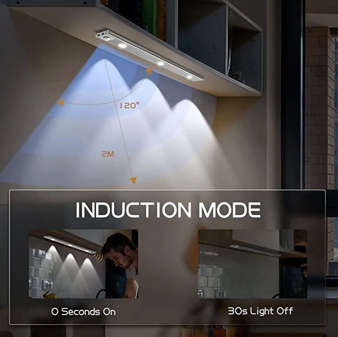 Frendorf | LumiShine Sensor Nachtlicht | Bewegungsmelder | Energiesparend | Kabelloses Design | 1+1 Aktion