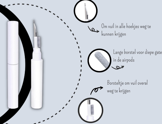 Frendorf |  Reinigungsset Earbuds | Keine schmutzigen Earbuds mehr