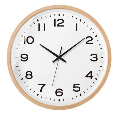 NordWood - Skandinavische Holzwanduhr Minimalistisches Design